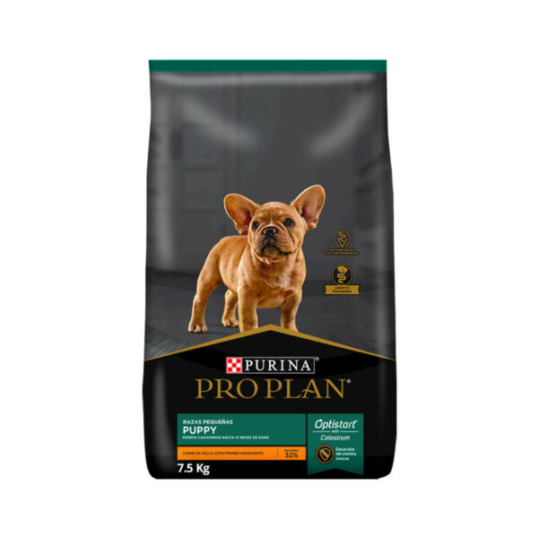 Purina Pro Plan Puppy, Razas Pequeñas, Optistart, Pollo, 7.5 kg