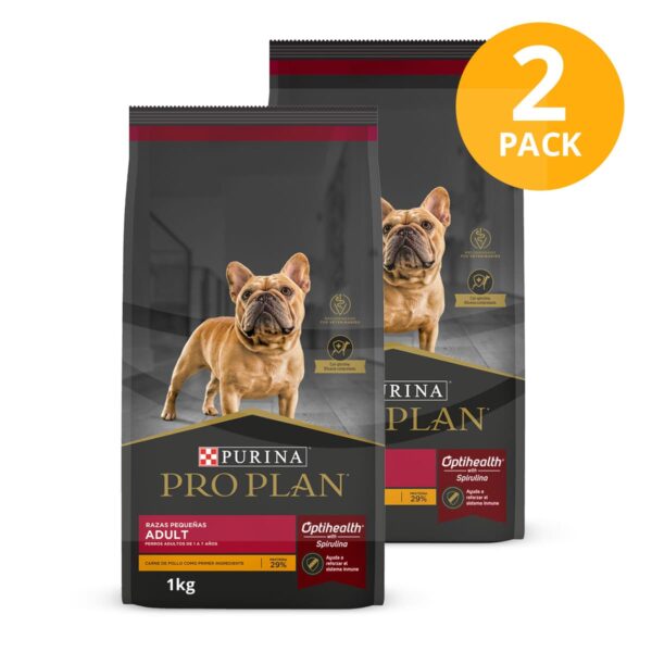 Purina Pro Plan Adult, Optihealth, Pollo, 1 kg (Pack de 2)