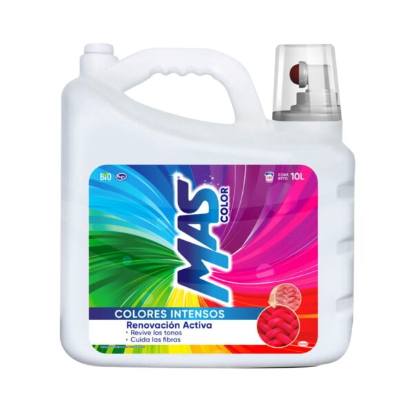 MAS Color, Detergente Líquido, 10 L