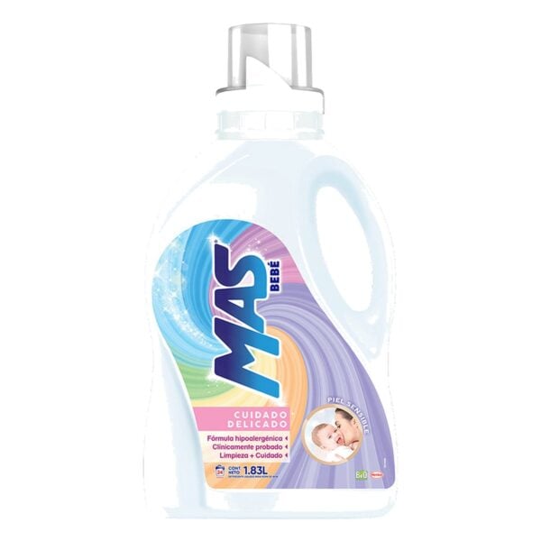 MAS Bebé, Detergente Líquido, 1.83 L