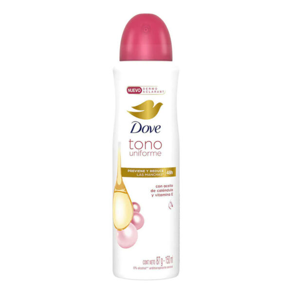 Dove Tono Uniforme, Desodorante Aerosol con Aceite de Caléndula, 150 ml