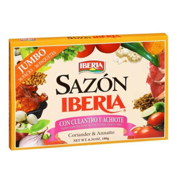 Iberia Sazón con Culantro y Achiote (36 Sobres), 6.34 OZ