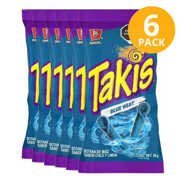 Takis Blue Heat, 56 gr (Pack de 6)
