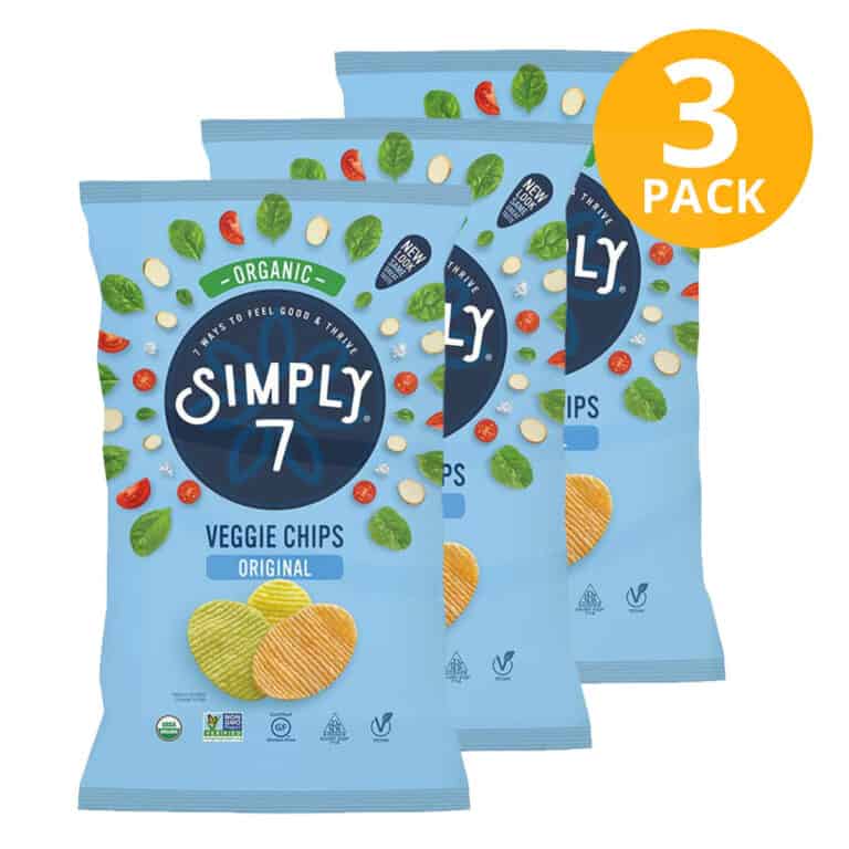 Simply 7, Veggie Chips Original, 113 gr (Pack de 3) Superunico El