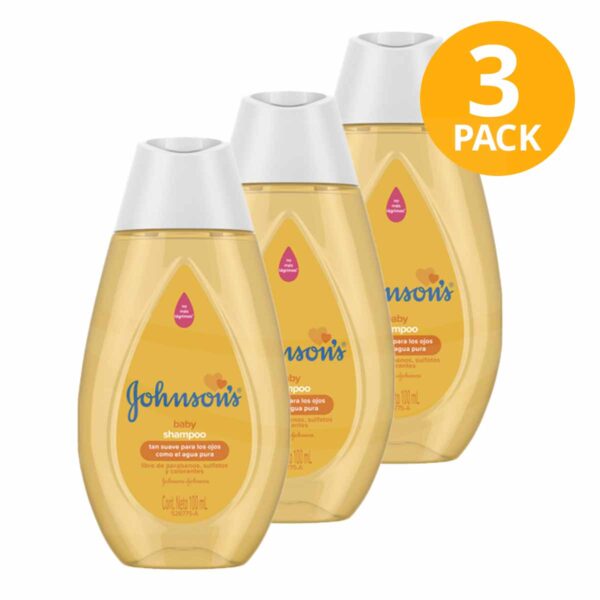 Shampoo Johnson’s Baby Original, 100 ml (Pack de 3)