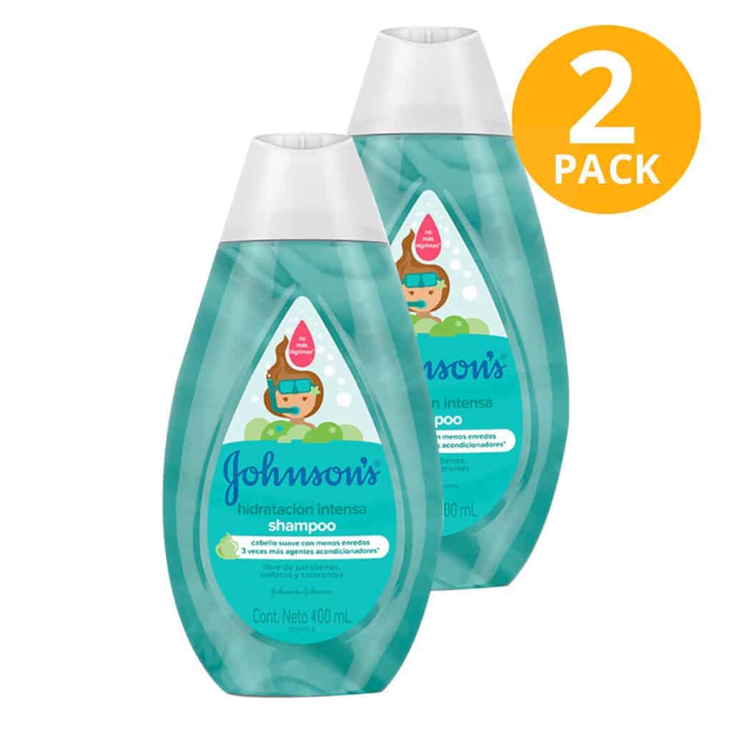 Shampoo Johnson’s Hidratación Intensa, 400 ml (Pack de 2) Superunico