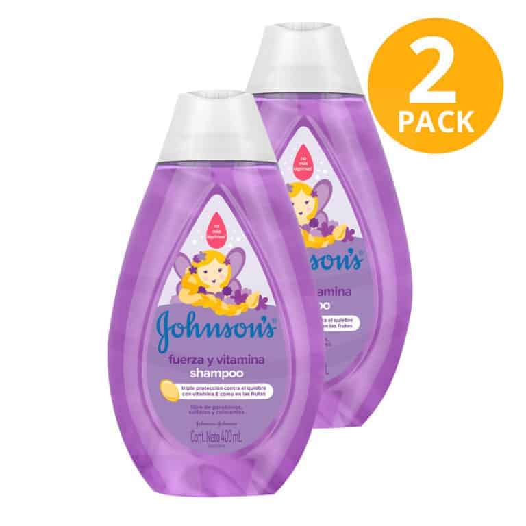 Shampoo Johnson’s Fuerza y Vitamina, 400 ml (Pack de 2) Superunico