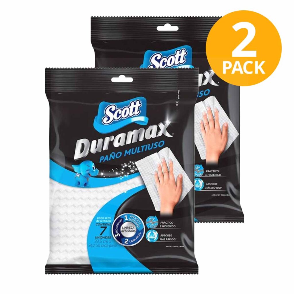 Scott Duramax, Paños Multiuso, Color Variado (Pack de 2) - Superunico ...