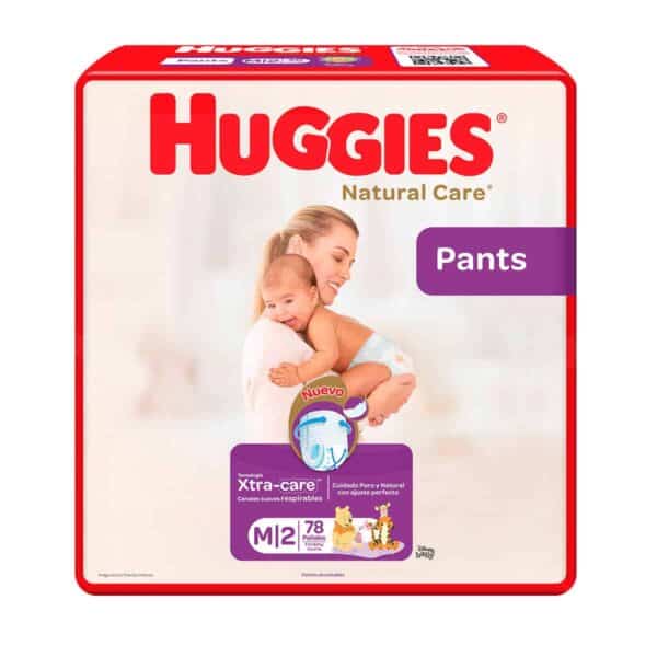 Huggies Natural Care Pants M, 78 Pañales