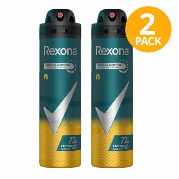 Rexona V8, Desodorante Aerosol, 150 ml (Pack de 2)