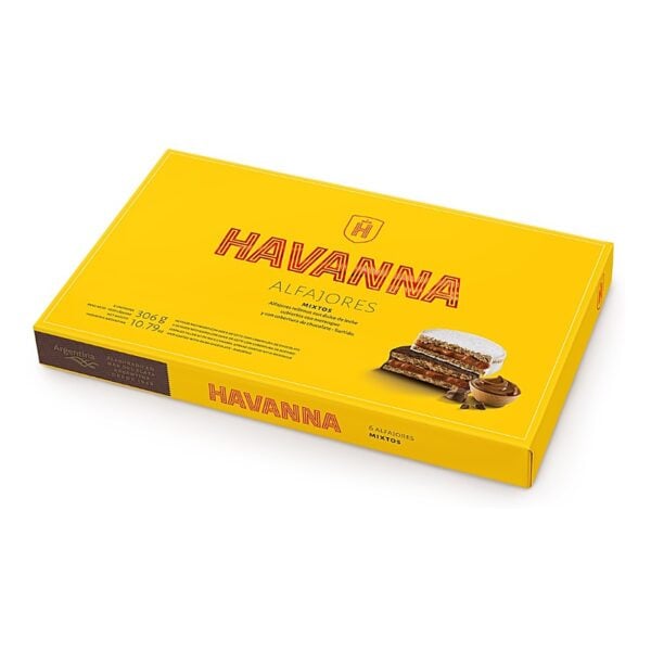 Havanna Alfajores Mixtos, 306 gr (6 Unidades)
