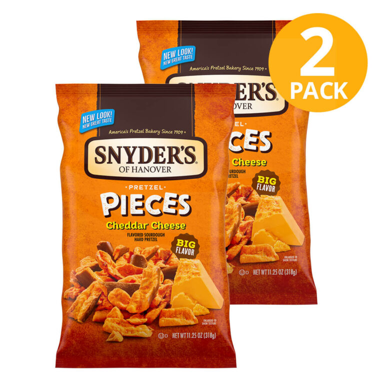 Snyder's of Hanover Cheddar Cheese Pretzel Pieces, 318 gr (Pack de 2