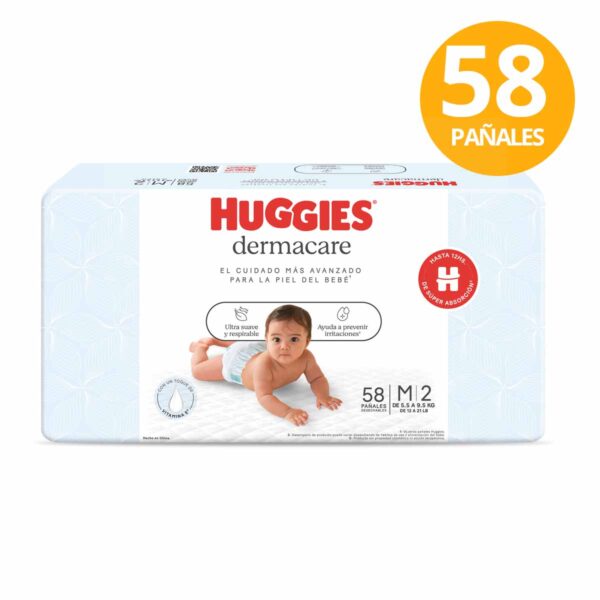 Huggies Dermacare M, 58 Pañales