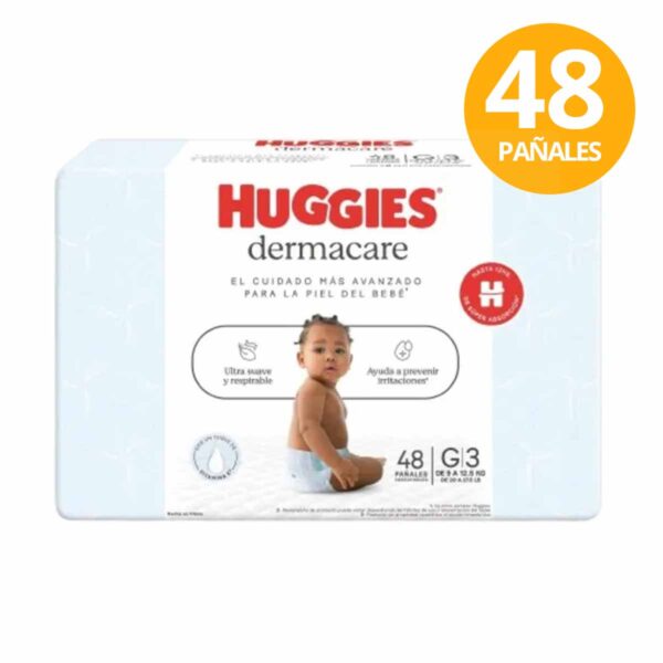 Huggies Dermacare L, 48 Pañales