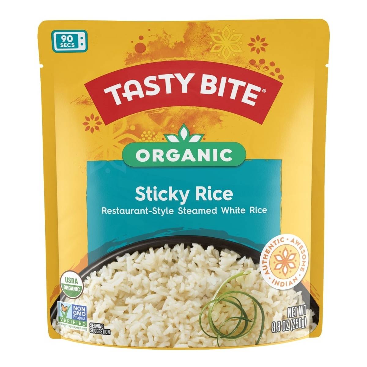 Tasty Bite Organic Sticky Rice, 8 Tasty Bite Organic Sticky Rice, 8.8 OZ