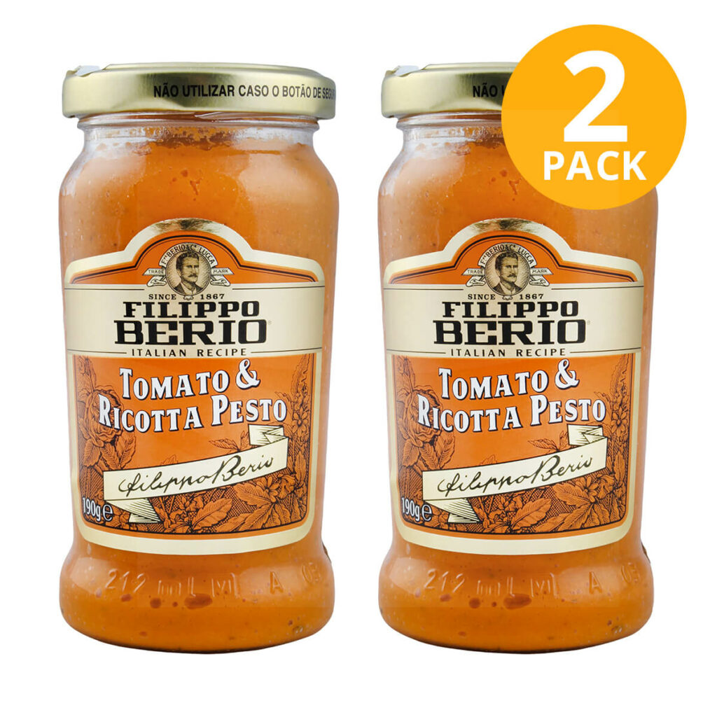Filippo Berio Pesto Tomato & Ricotta, 190 gr (Pack de 2) - Superunico ...