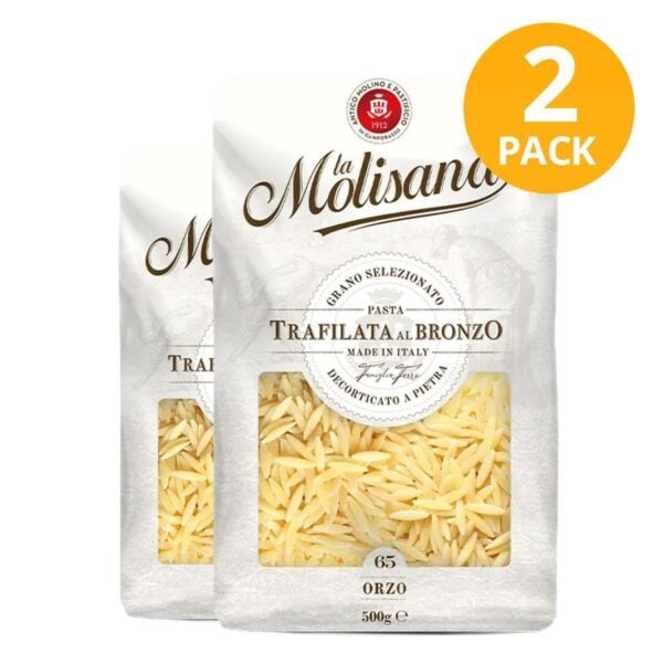 La Molisana, Pasta Orzo, 500 gr (Pack de 2)