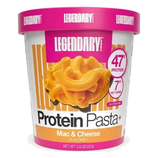 Legendary Foods Protein Pasta+ Mac & Cheese, 47 gr de Proteína, 2.9 OZ