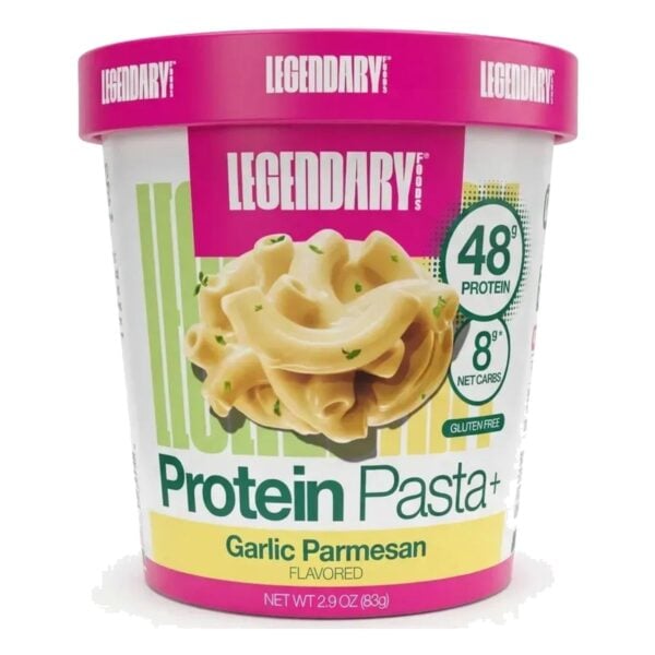 Legendary Foods Protein Pasta+ Garlic Parmesan, 48 gr de Proteína, 2.9 OZ
