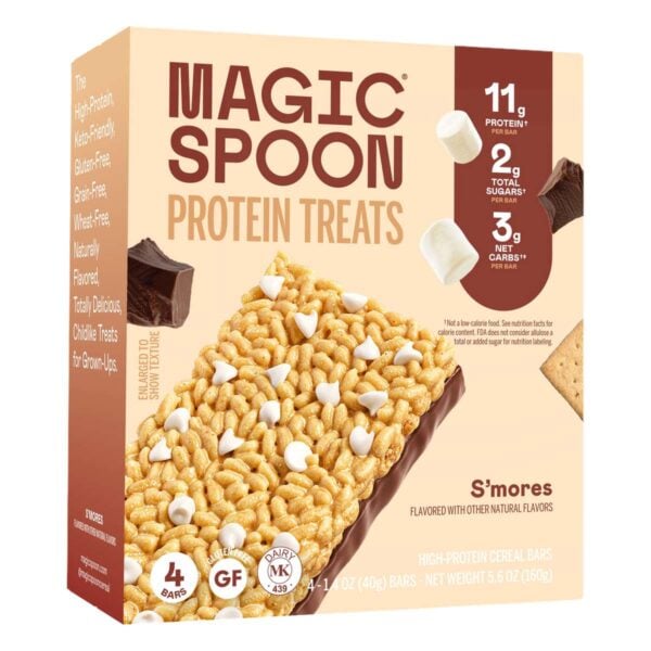 Magic Spoon Protein Treats, S'mores, 1.4 OZ (Pack de 4)