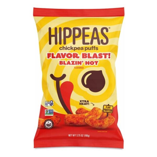 Hippeas Chickpea Puffs, Flavor Blast! Blazin' Hot, 3.75 OZ
