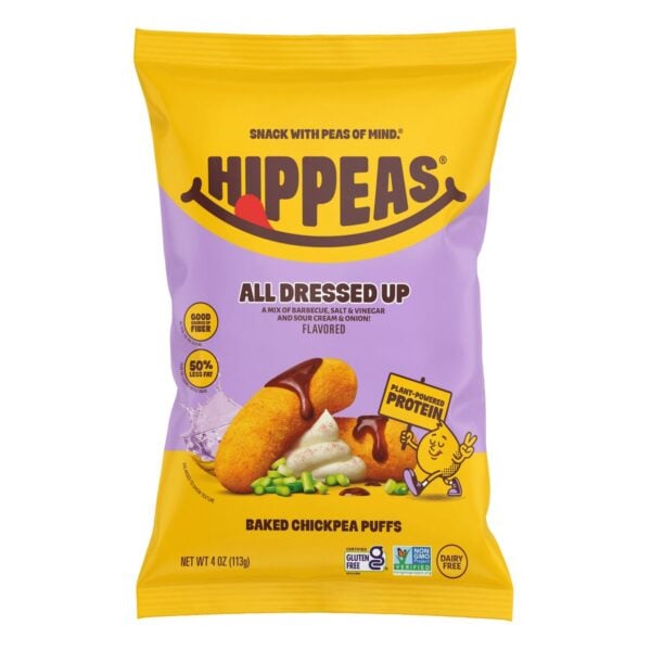 Hippeas Chickpea Puffs, All Dressed Up, 4 OZ
