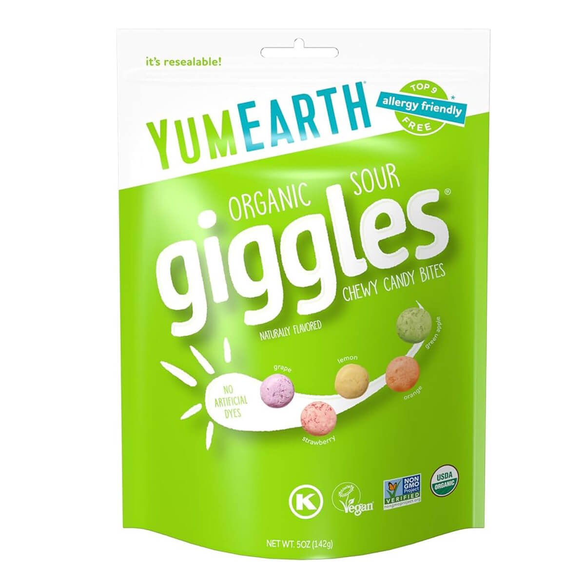 YumEarth Organic Sour Giggles, 5 OZ 1 YumEarth Organic Sour Giggles, 5 OZ