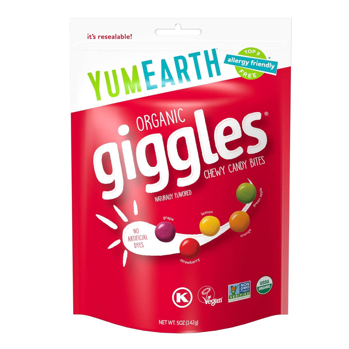 YumEarth Organic Giggles, 5 OZ 1 YumEarth Organic Giggles, 5 OZ