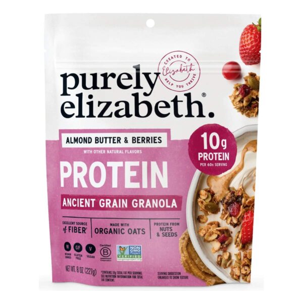 Purely Elizabeth Protein Granola, Almond Butter & Berries, 8 OZ