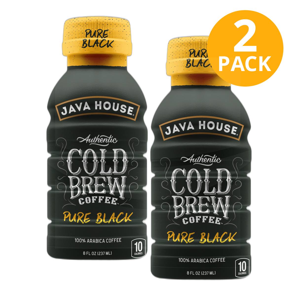 Java House, Cold Brew, Pure Black, Café, 8 OZ (Pack de 2)