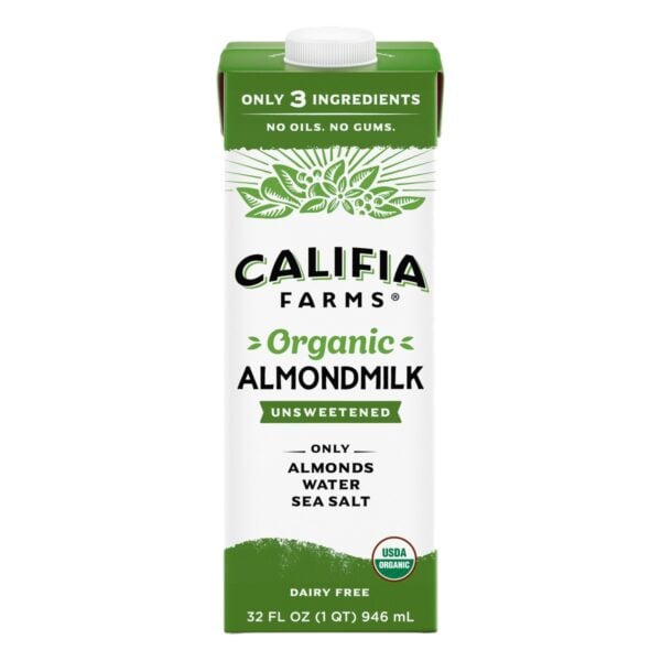 Califia Farms Almond Milk, Organic Unsweetened, 32 OZ