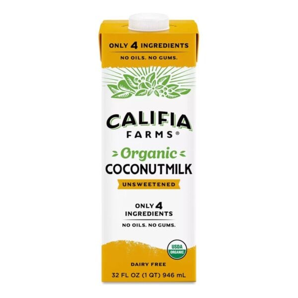 Califia Farms Leche de Coco Sin Azúcar, 32 OZ