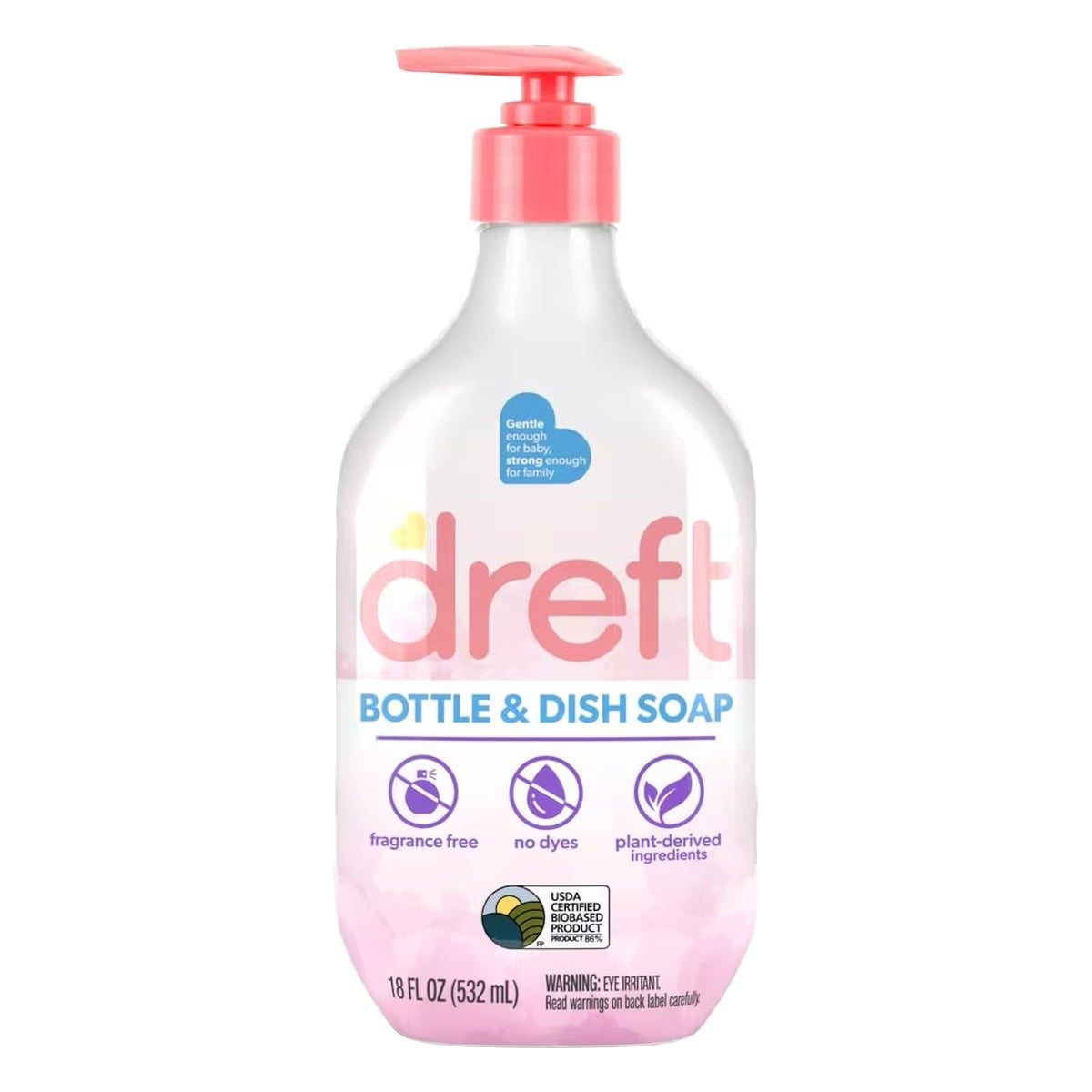 Dreft, Jabón para Platos y Biberones, 18 OZ