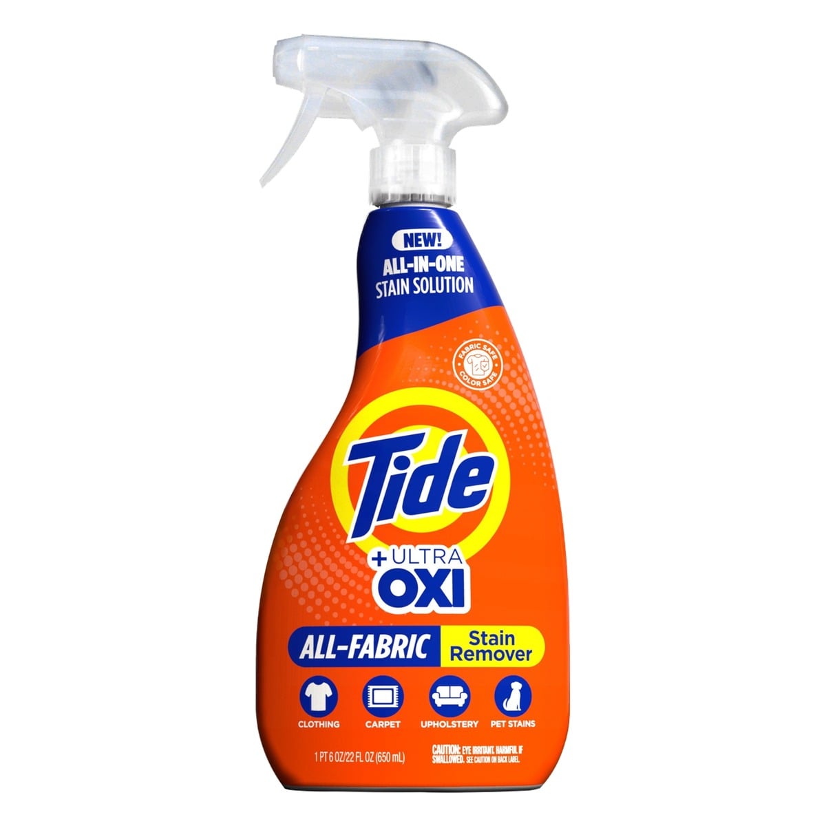 Tide Ultra Oxi All-Fabric, Quitamanchas en Spray, 22 OZ