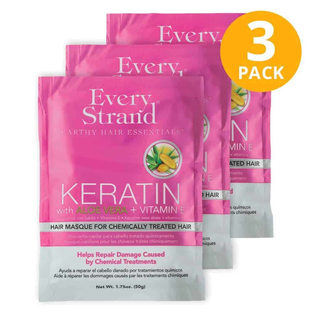 Every Strand, Hair Masque, Keratin + Aloe Vera + Vitamin E, 1.75 OZ