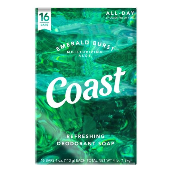 Coast Jabón en Barra Emerald Burst, 16 Barras