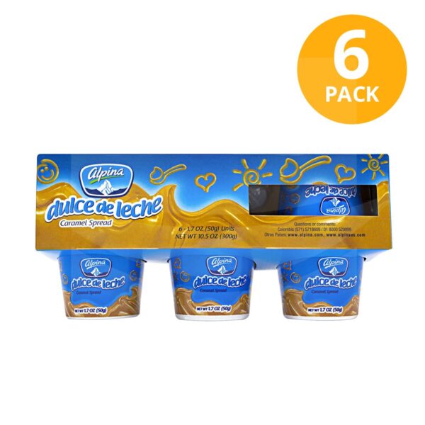 Dulce de Leche Alpina, 50 gr (Pack de 6)