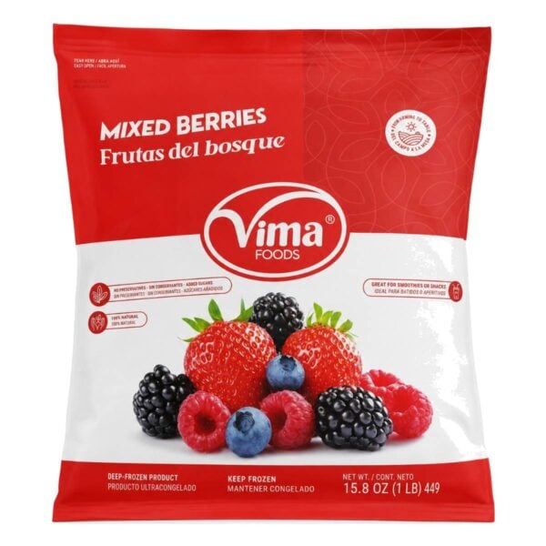 Frutas del Bosque Congeladas (Mixed Berries), Vima Foods 450 gr