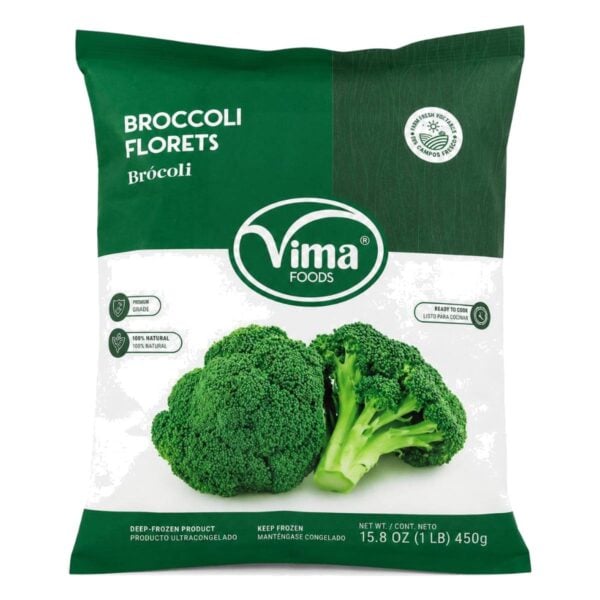 Brócoli en Floretes Congelado, Vima Foods 450 gr