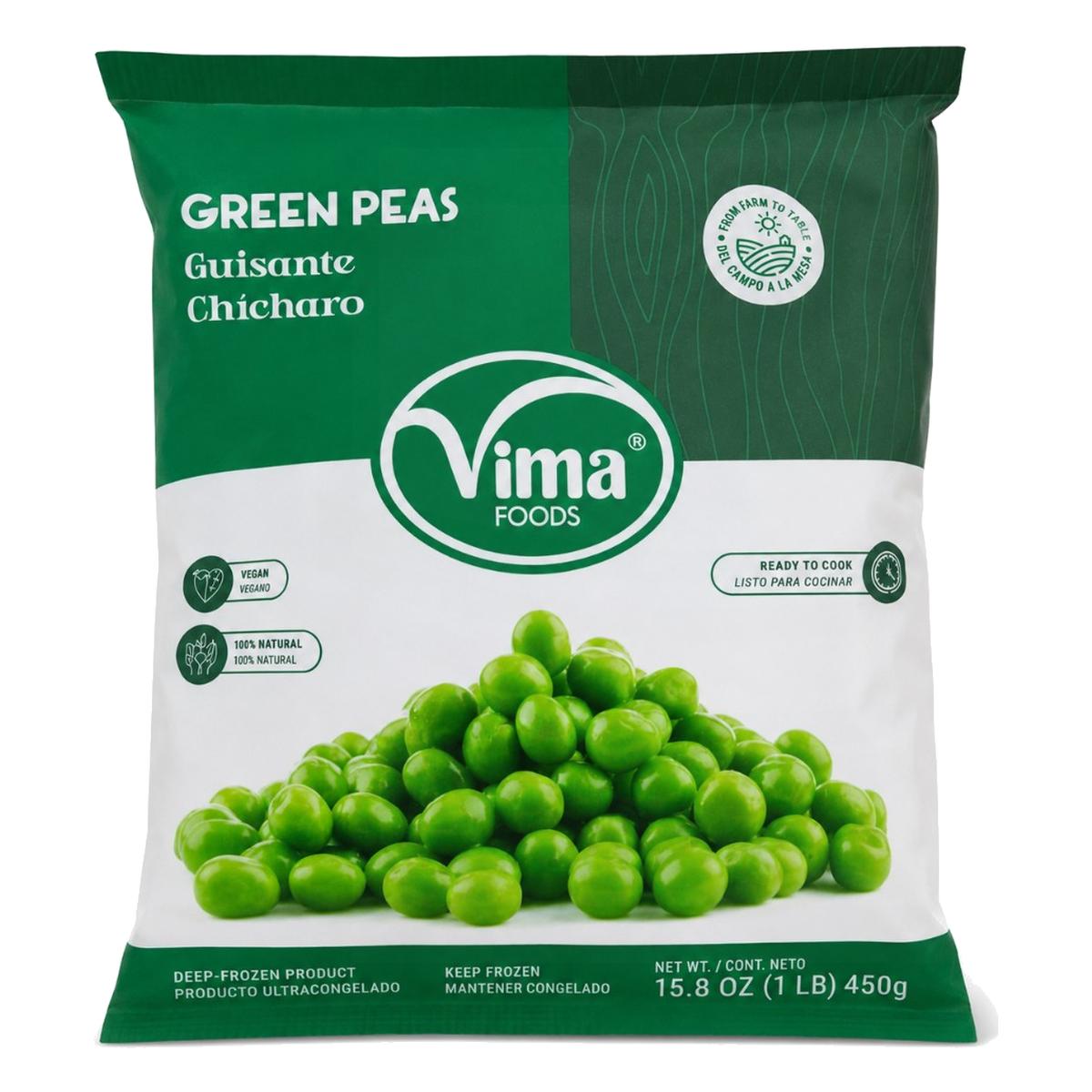 Guisantes (Chícharos) Congelados, Vima Foods 450 gr 1 Guisantes (Chícharos) Congelados, Vima Foods 450 gr