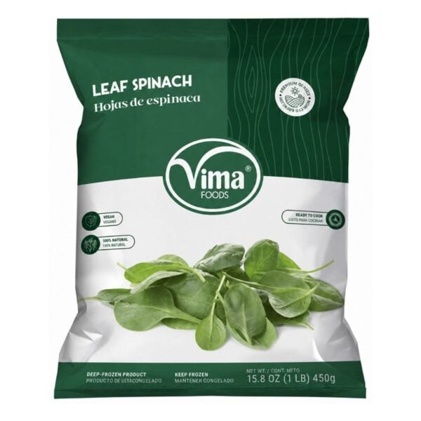 Espinaca Congelada, Vima Foods 450 gr