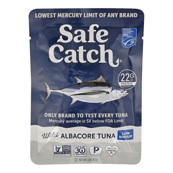Safe Catch Low Sodium Wild Albacore Tuna Pouch, 3 OZ