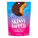 SkinnyDipped Dark Chocolate Caramel Peanut Paradise Cups, 3.17 OZ