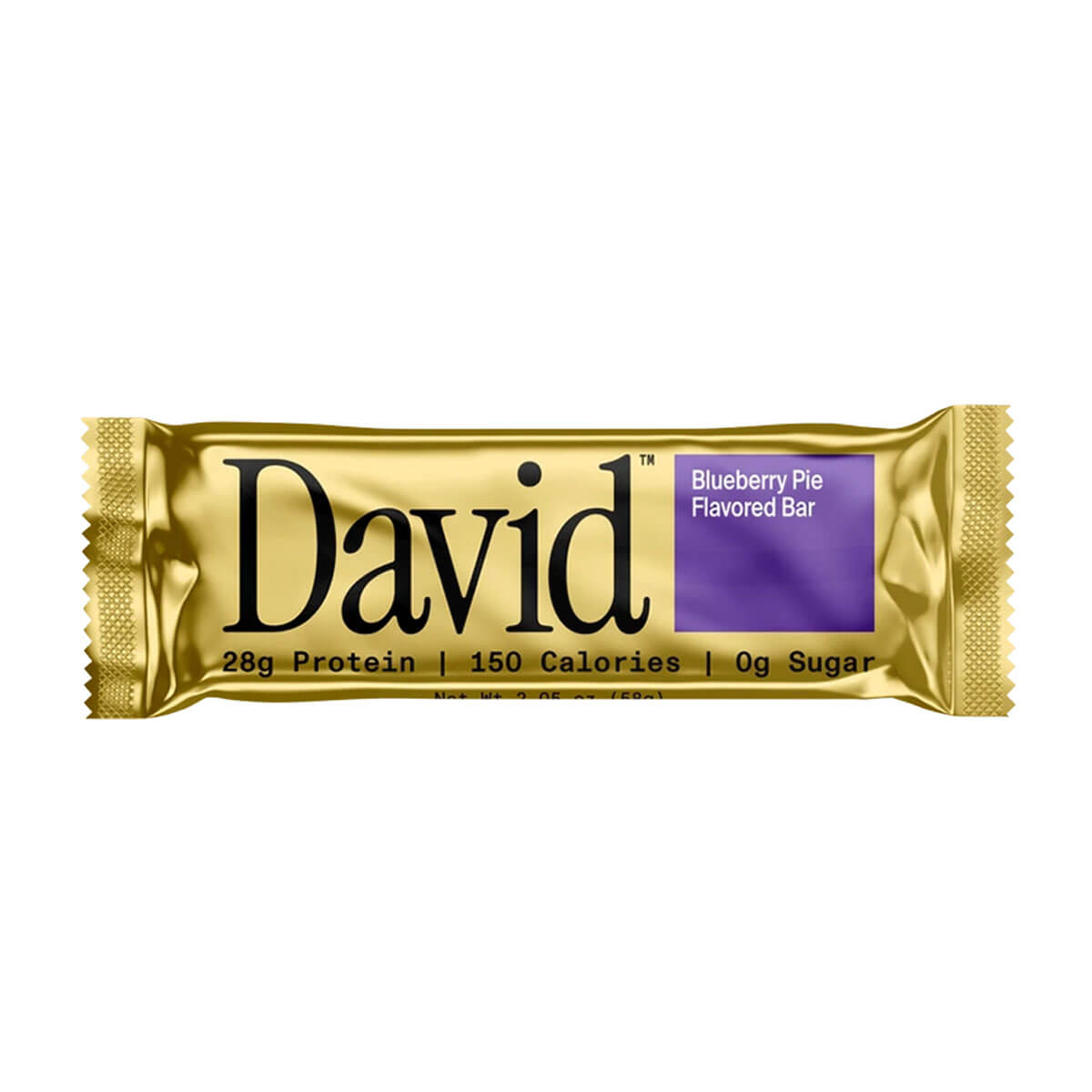850064303025 David Protein Bar, 28 gr Proteina, Blueberry Pie - Imagen 1
