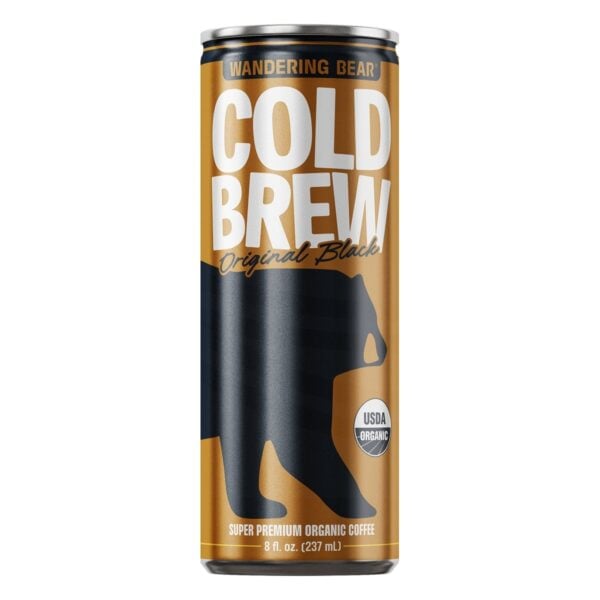 Wandering Bear Cold Brew, Original Black Coffee, 8 OZ