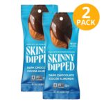 SkinnyDipped Dark Chocolate Cocoa Covered Almonds, 1.2 OZ (Pack de 2)