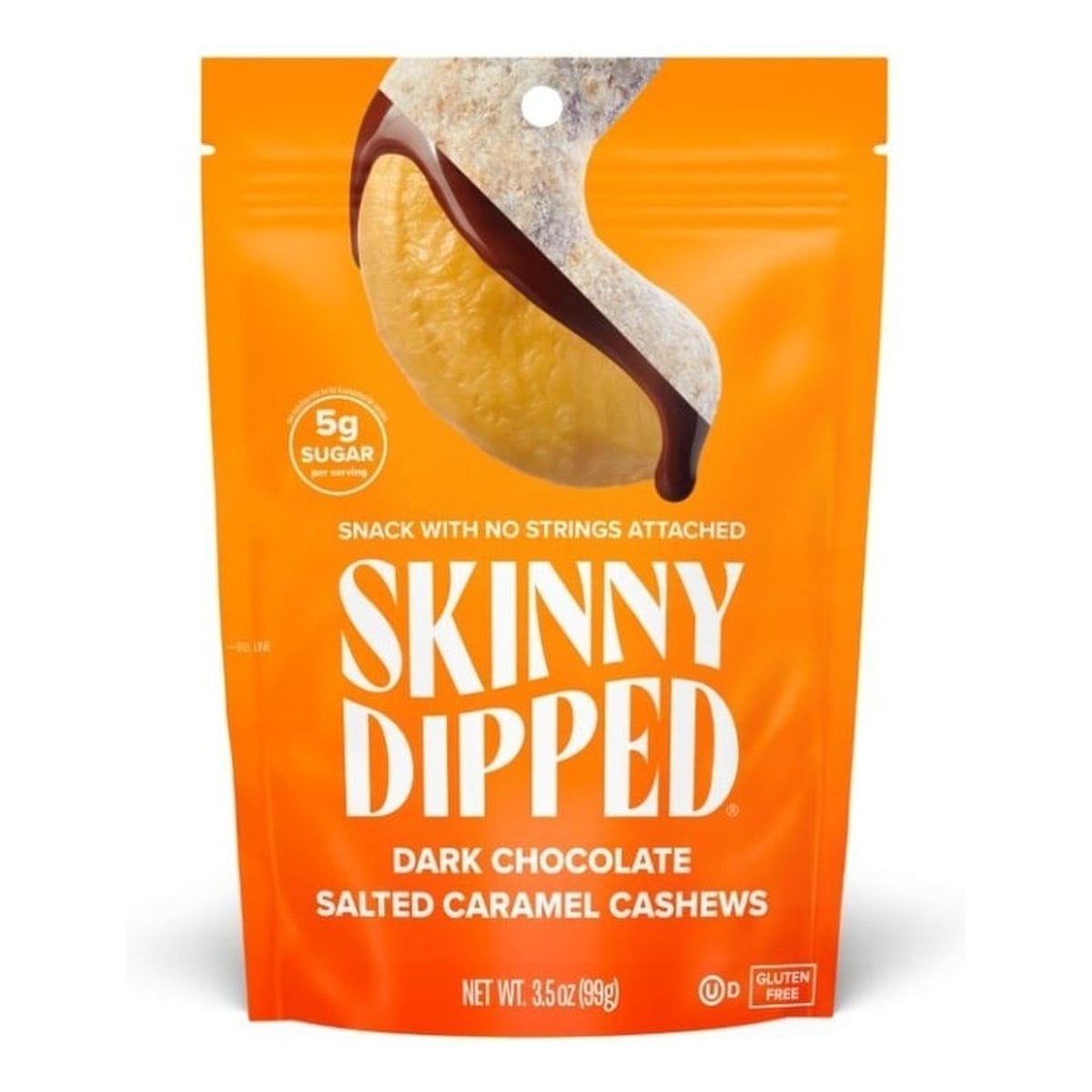 SkinnyDipped Dark Chocolate Salted Caramel Cashews, 3 SkinnyDipped Dark Chocolate Salted Caramel Cashews, 3.5 OZ