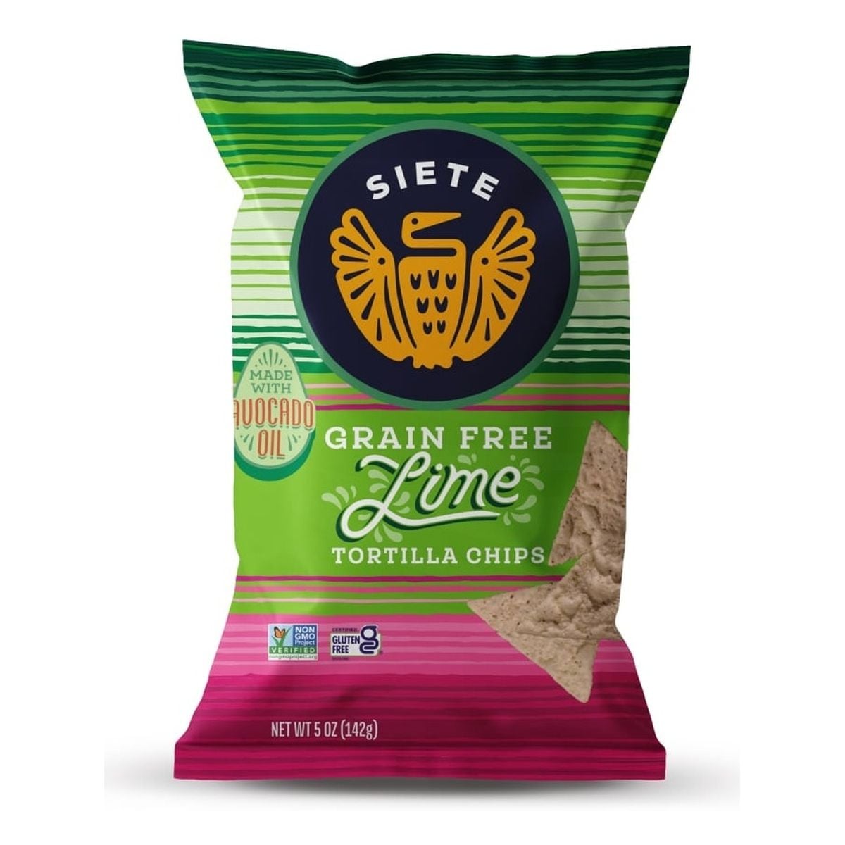 Siete Lime, Tortilla Chips, 5 OZ 1 Siete Lime, Tortilla Chips, 5 OZ