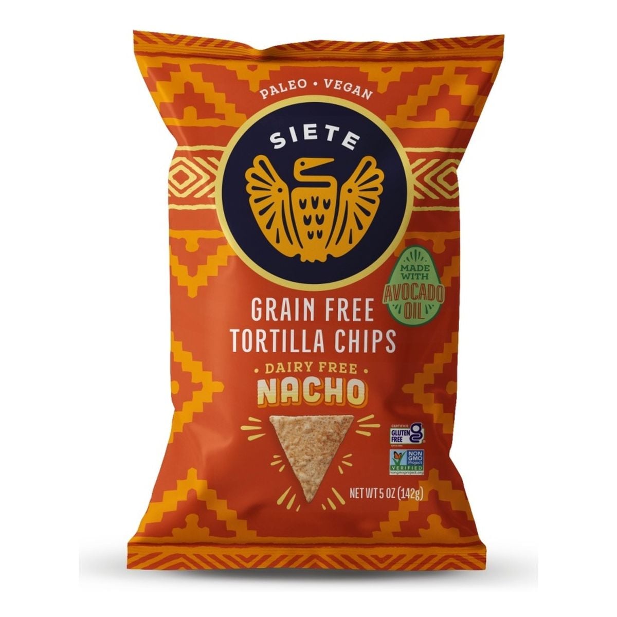 Siete Nacho, Tortilla Chips, 5 OZ 1 Siete Nacho, Tortilla Chips, 5 OZ