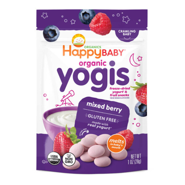 Happy Baby Organic Yogis Mixed Berry, 28 gr